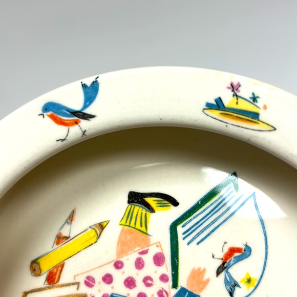 Vintage ceramic child’s nursery bowl by “Figgjo Flint” Norway - Picture 10 of 11